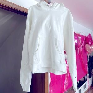 White champion sweater hoodie, wore once